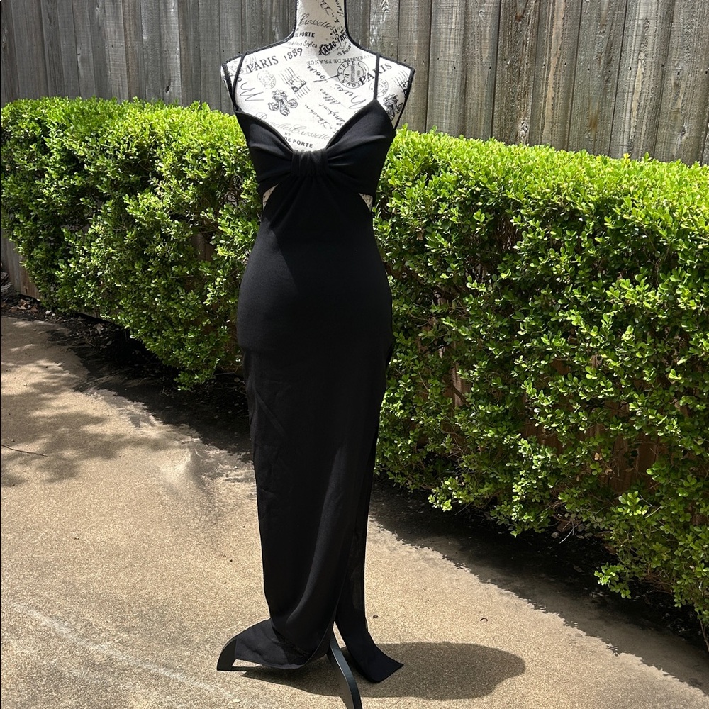 Windsor Cut-out Black Dress